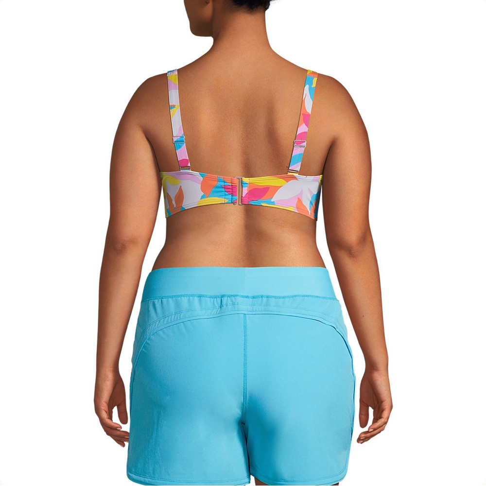 Lands' End Women's Plus Size 5" Board Swim Shorts with built in Panty Size 14 - Picture 2 of 7